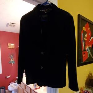 Fleet Street black suede blazer